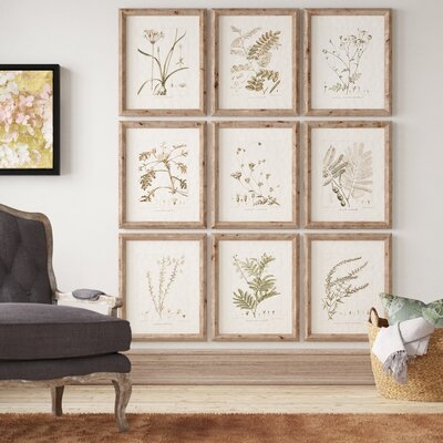 'Botanical' - 9 Piece Picture Frame Print Set on Paper - Image 0
