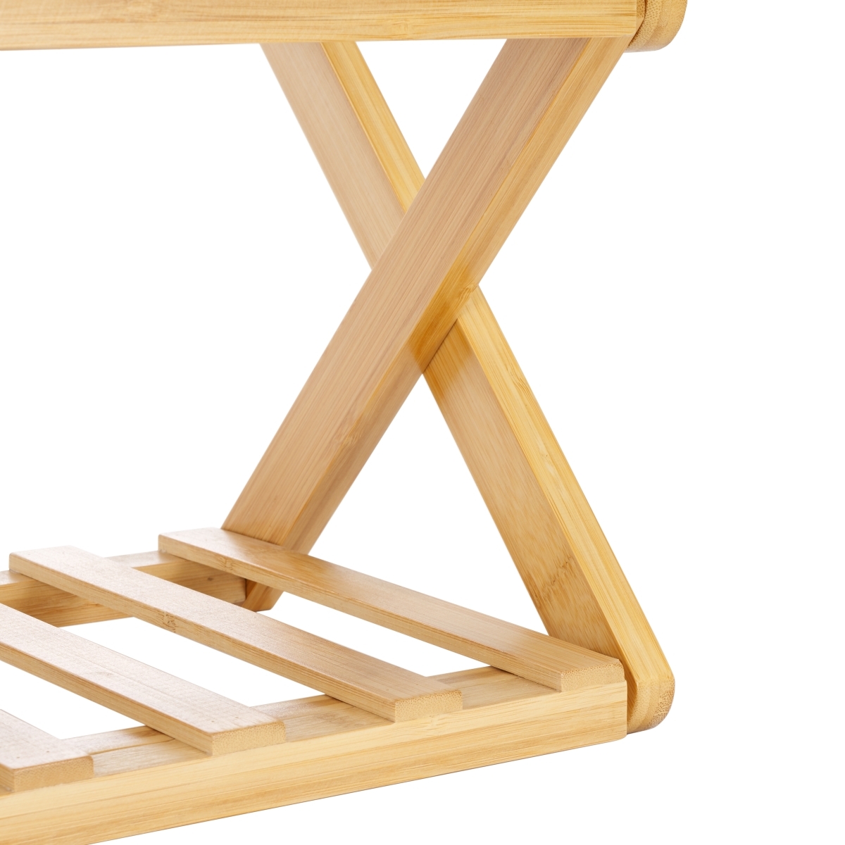 Acheta 3 Tier Shoe Shelf - Natural - Safavieh - Image 3