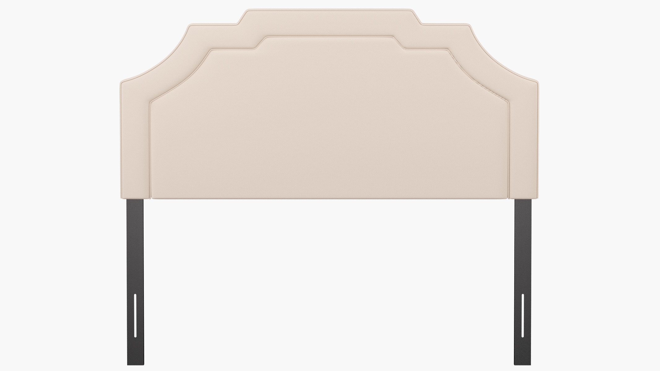 Art Deco Headboard, Natural Twill, Queen - Image 1