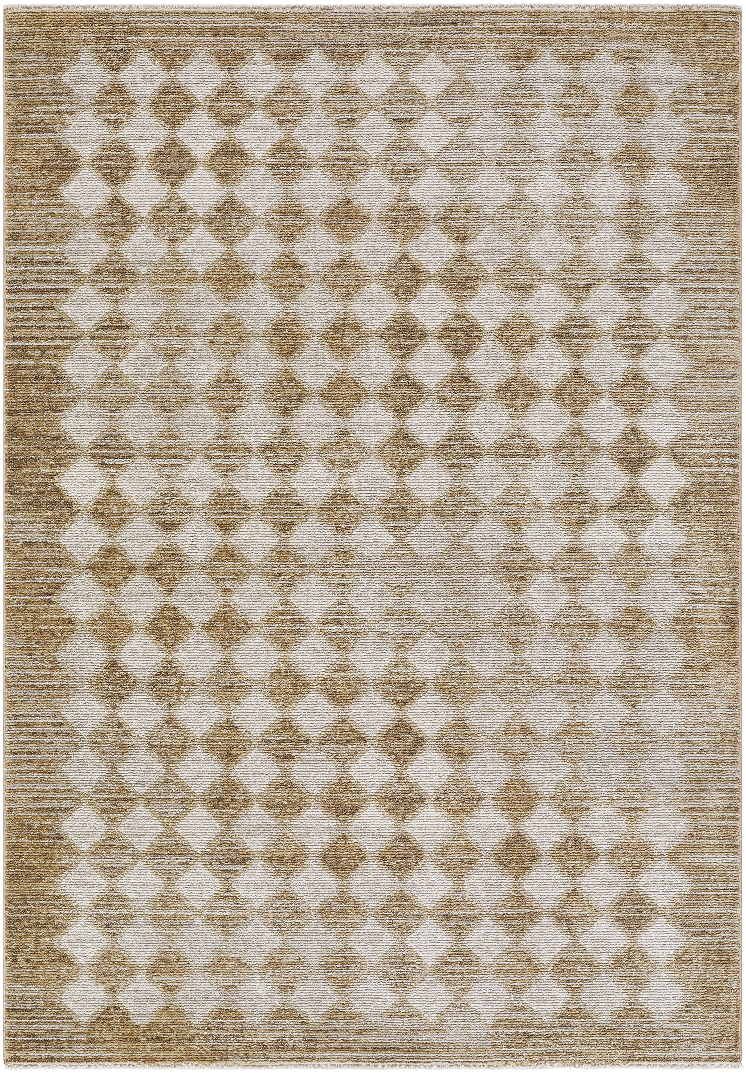 Myrtle Avenue Beige Indoor 6'7" x 9' Machine Woven Rug - Image 0