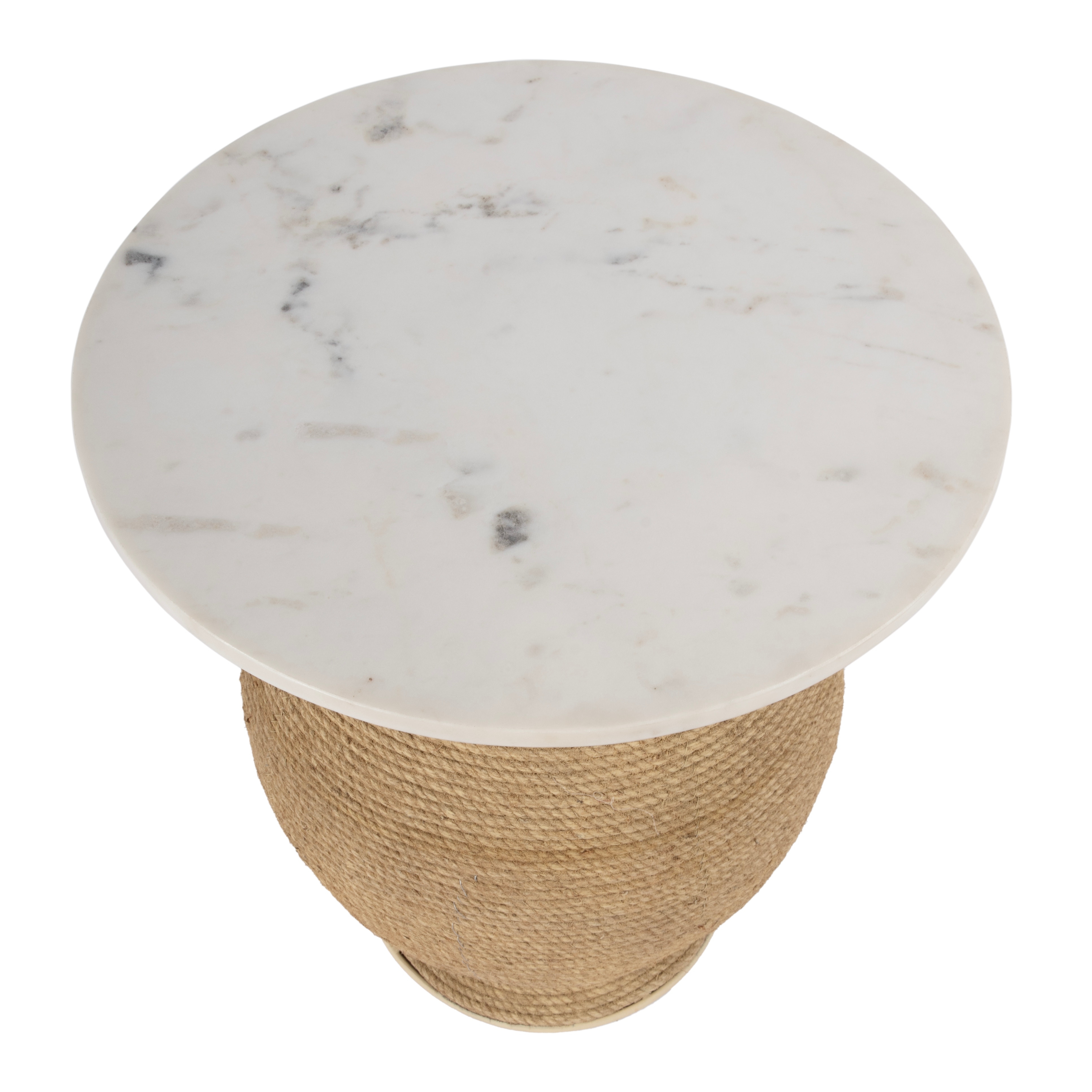Shea Marble and Metal End Table - Image 1