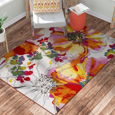Dicha Floral Tufted Area Rug - Image 0