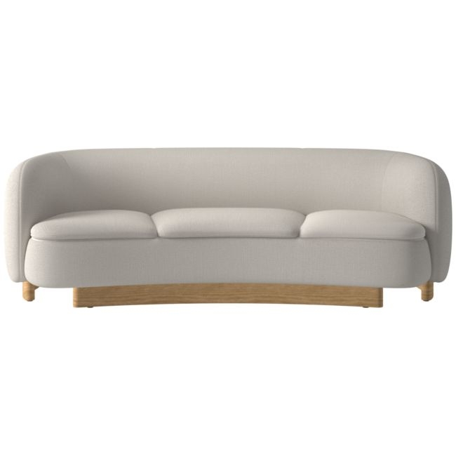 Muir 90" Curved Sofa Nomad Stone - Image 0