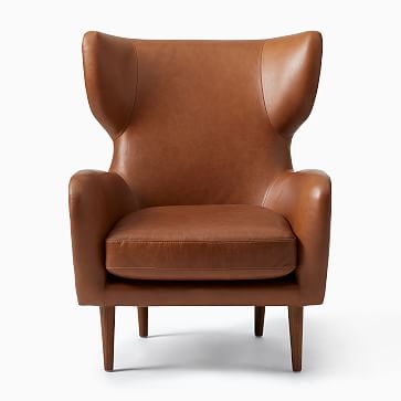 Lucia Chair, Poly, Sierra Leather, Licorice, Cool Walnut - Image 2
