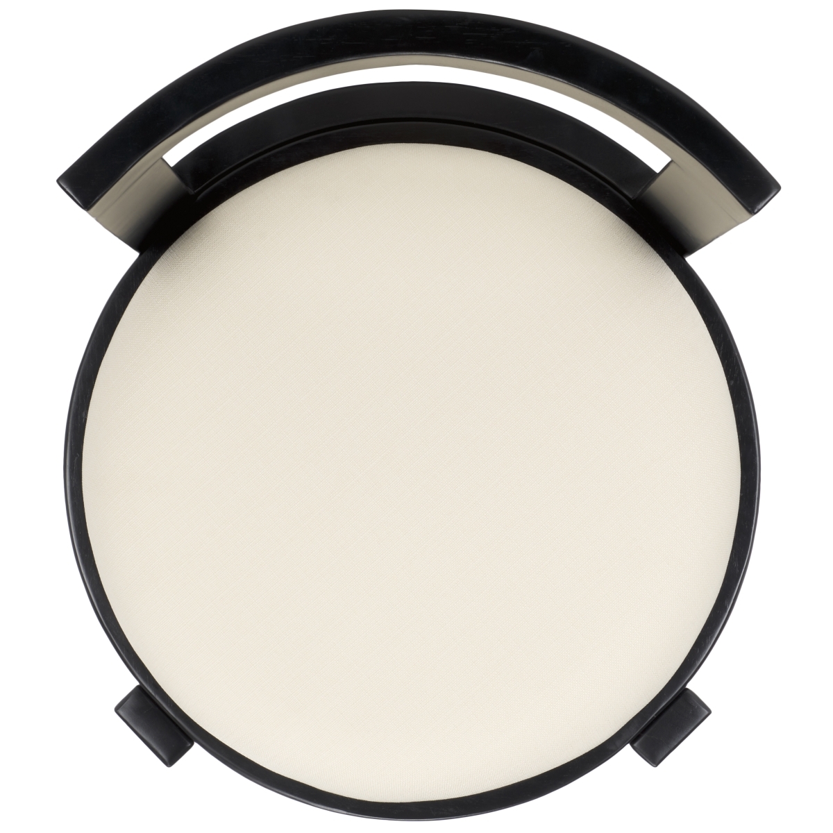 Estes Round Dining Chair, Set Of 2 - White/Black - Image 4