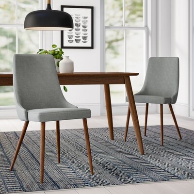 Blaise Upholstered Dining Chair (Set of 2) in Gray - Image 0