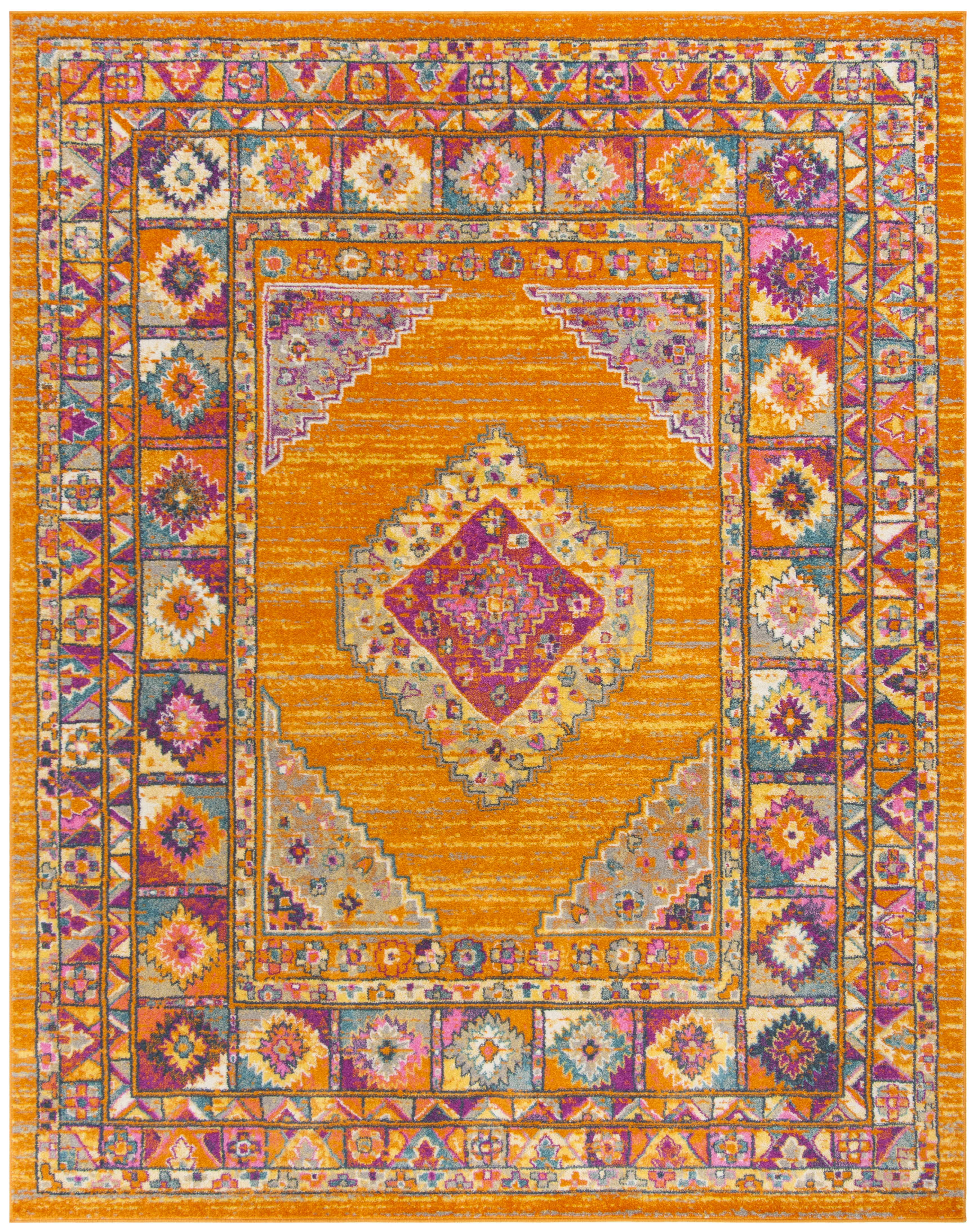 Arlo Home Woven Area Rug, MAD133D, Orange/Fuchsia,  8' X 10' - Image 0