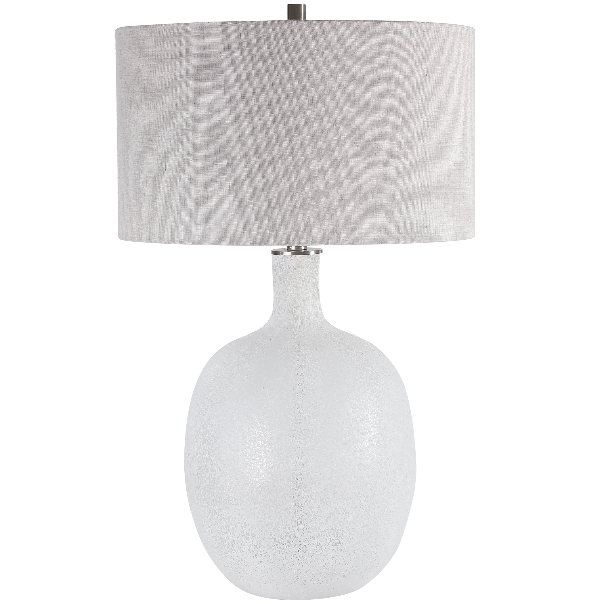 Whiteout Mottled Glass Table Lamp - Image 0