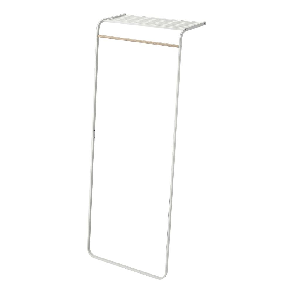 Tower Leaning Shelf Coat Hanger, White - Image 0