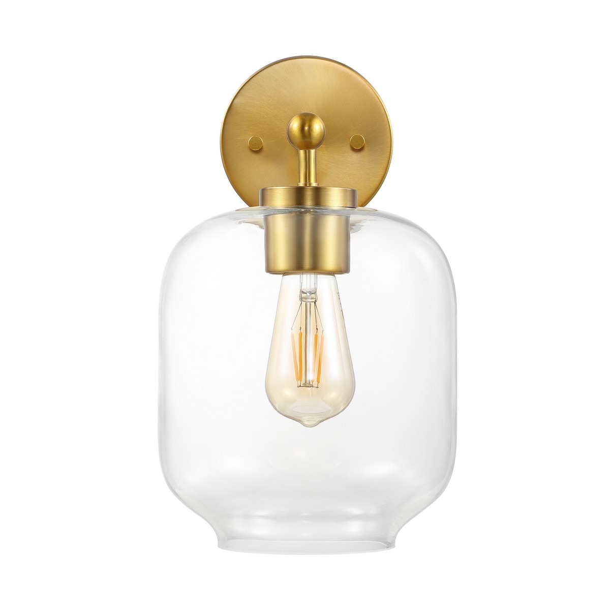 Edie 9.5" Wall Sconce - Brass - Safavieh - Image 3