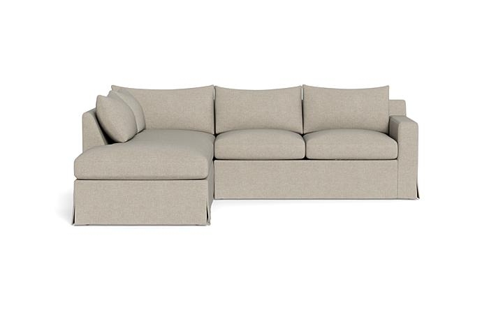 Sloan Slipcovered 3-Seat Left Bumper Sectional - Image 0