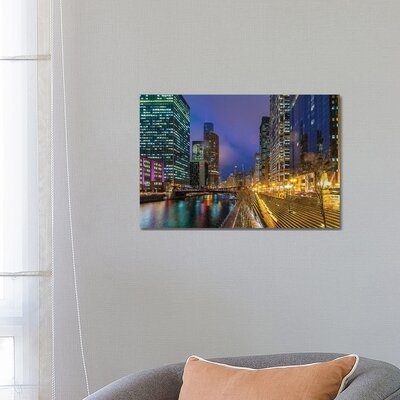 Chicago Lights by Nejdet Duzen - Gallery-Wrapped Canvas Giclée - Image 0
