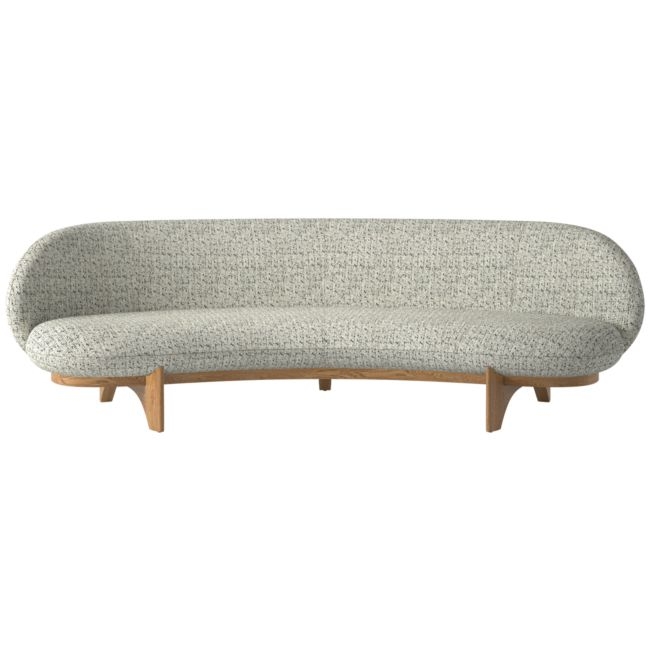 Newt 97" Curved Sofa Hartman Tuxedo - Image 0