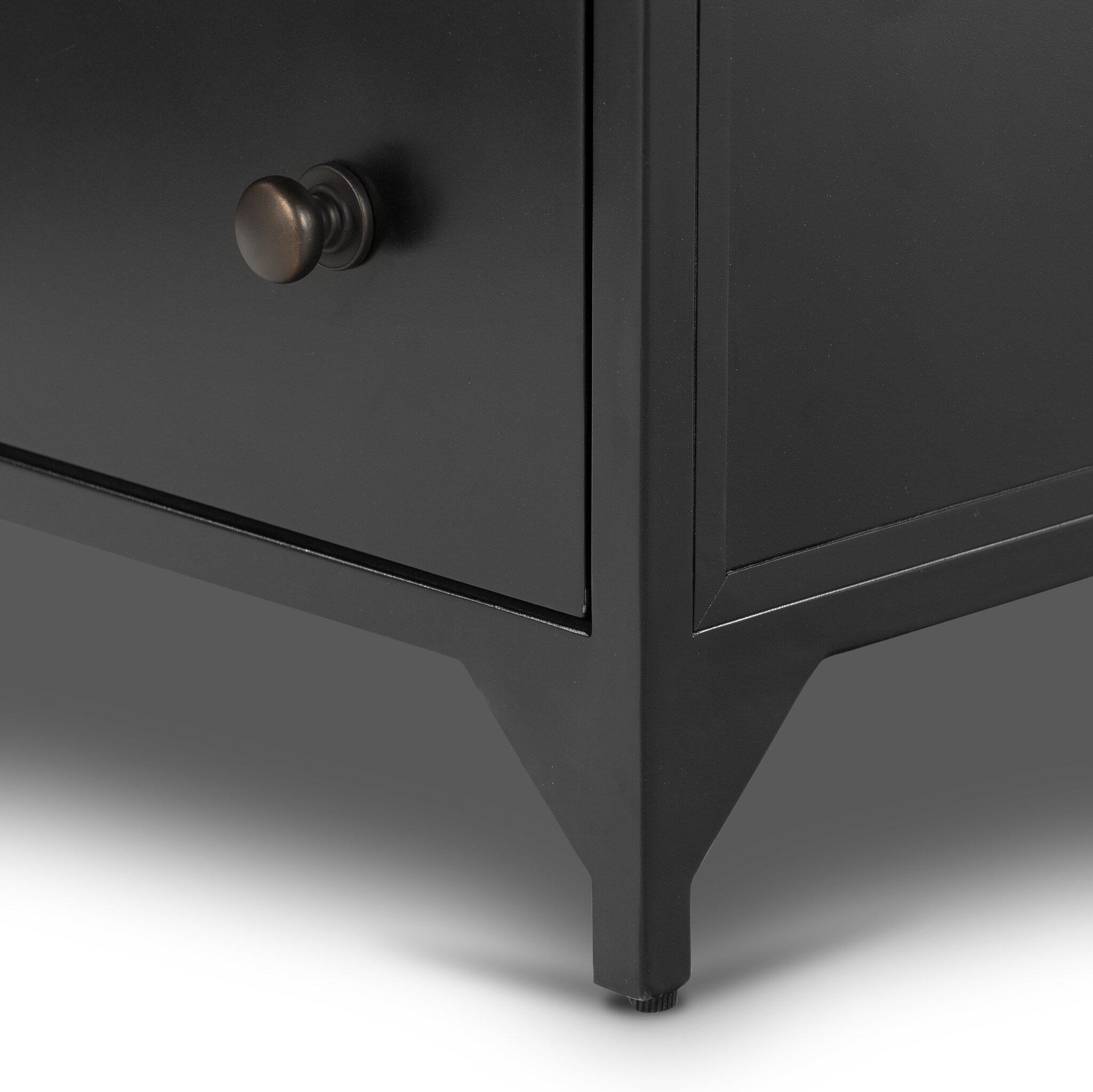 Belmont 2 Drawer Nightstand - Black - Image 6