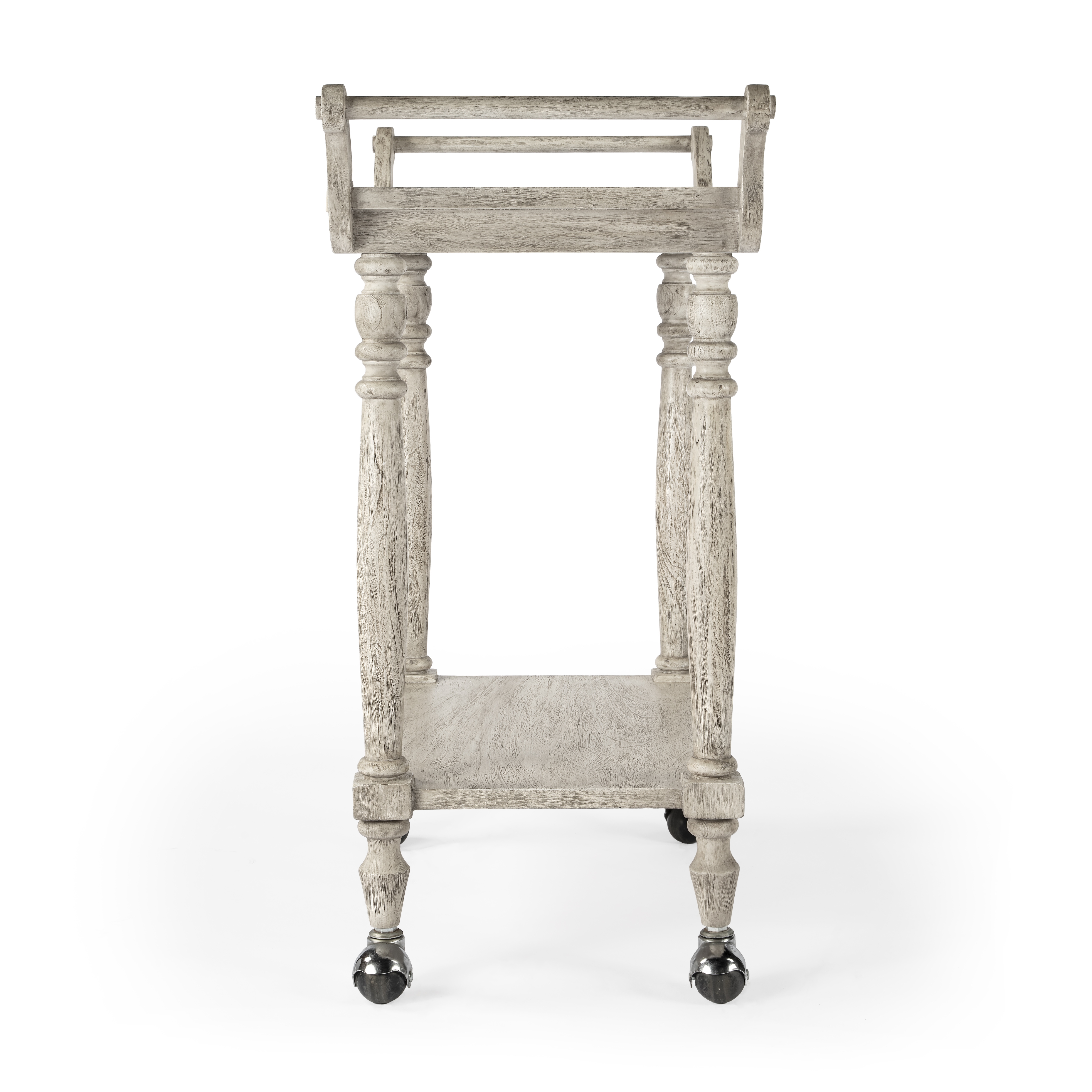 Danielle Rustic Gray Bar Cart - Image 1