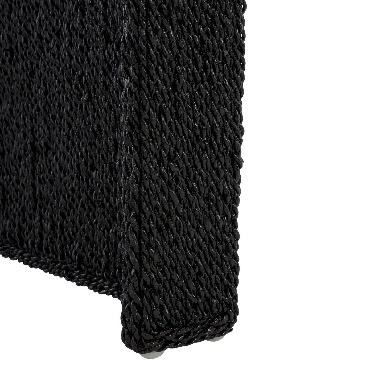 Wynima Sea Grass Accent Table - Black - Safavieh - Image 3