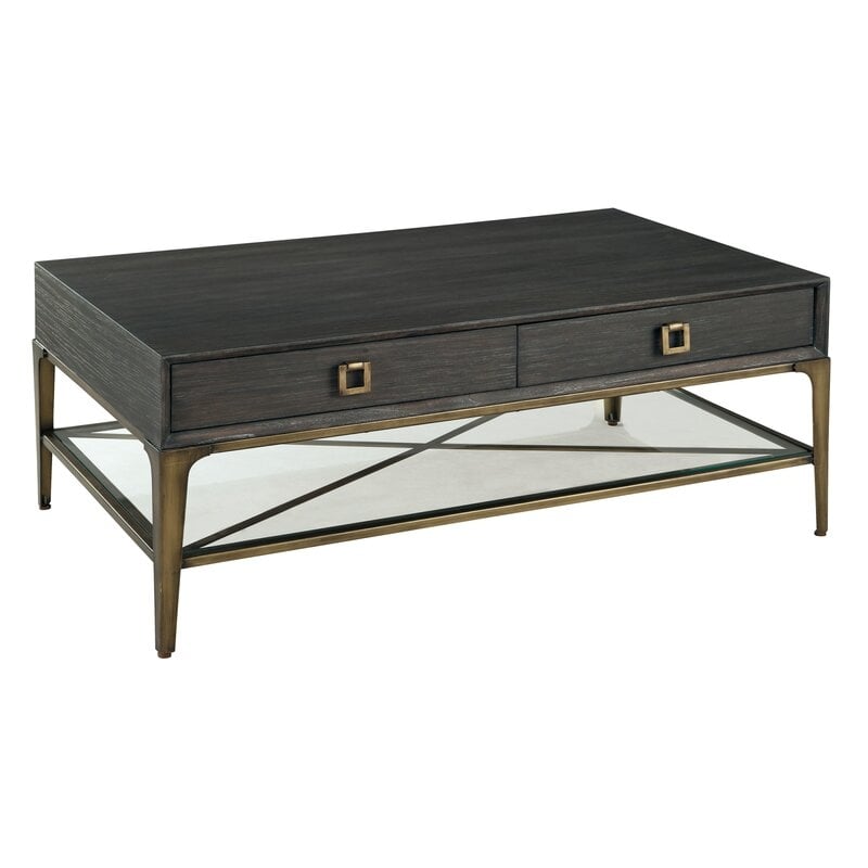 Hekman Rectangle Coffee Table with Storage - Image 0