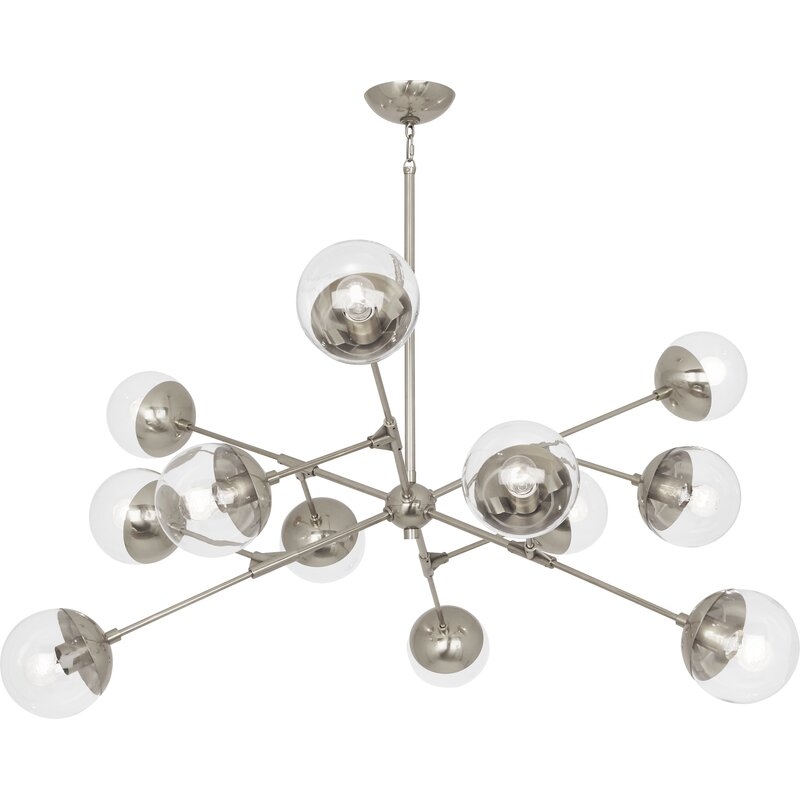 Robert Abbey 12 - Light Sputnik Sphere Chandelier Finish: Polished Nickel - Image 0
