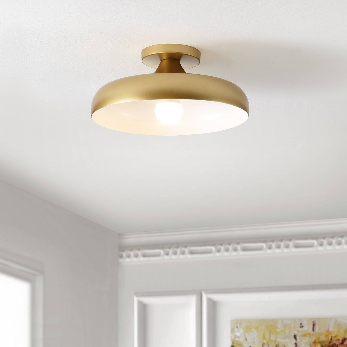 Willet 13.25" Flush Mount - Gold - Image 1
