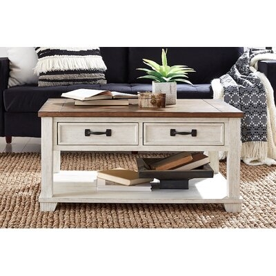 4 Legs Coffee Table with Storage - Image 0
