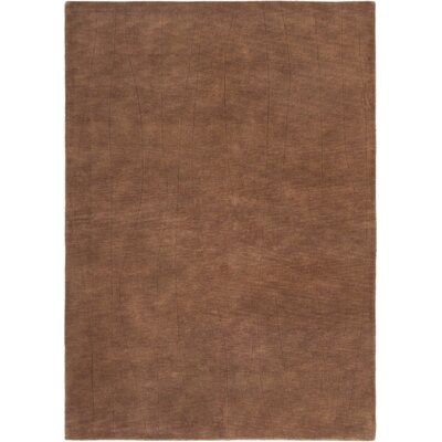 One-of-a-Kind Mastro Hand-Knotted 2010s Nepali Dark Brown 5'8" x 7'10" Wool Area Rug - Image 0