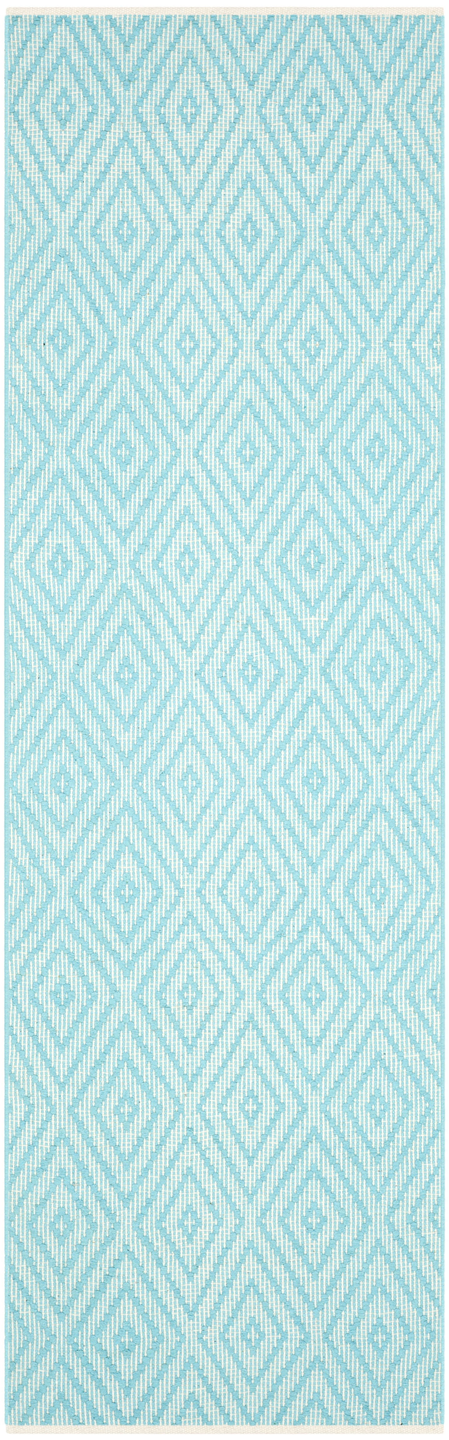 Arlo Home Hand Woven Area Rug, MTK811H, Turquoise/Ivory,  2' 3" X 7' - Image 0