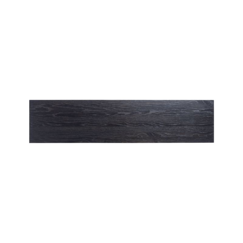 Van 60" Rectangular Charcoal Brown Oak Wood Console Table by Leanne Ford - Image 7