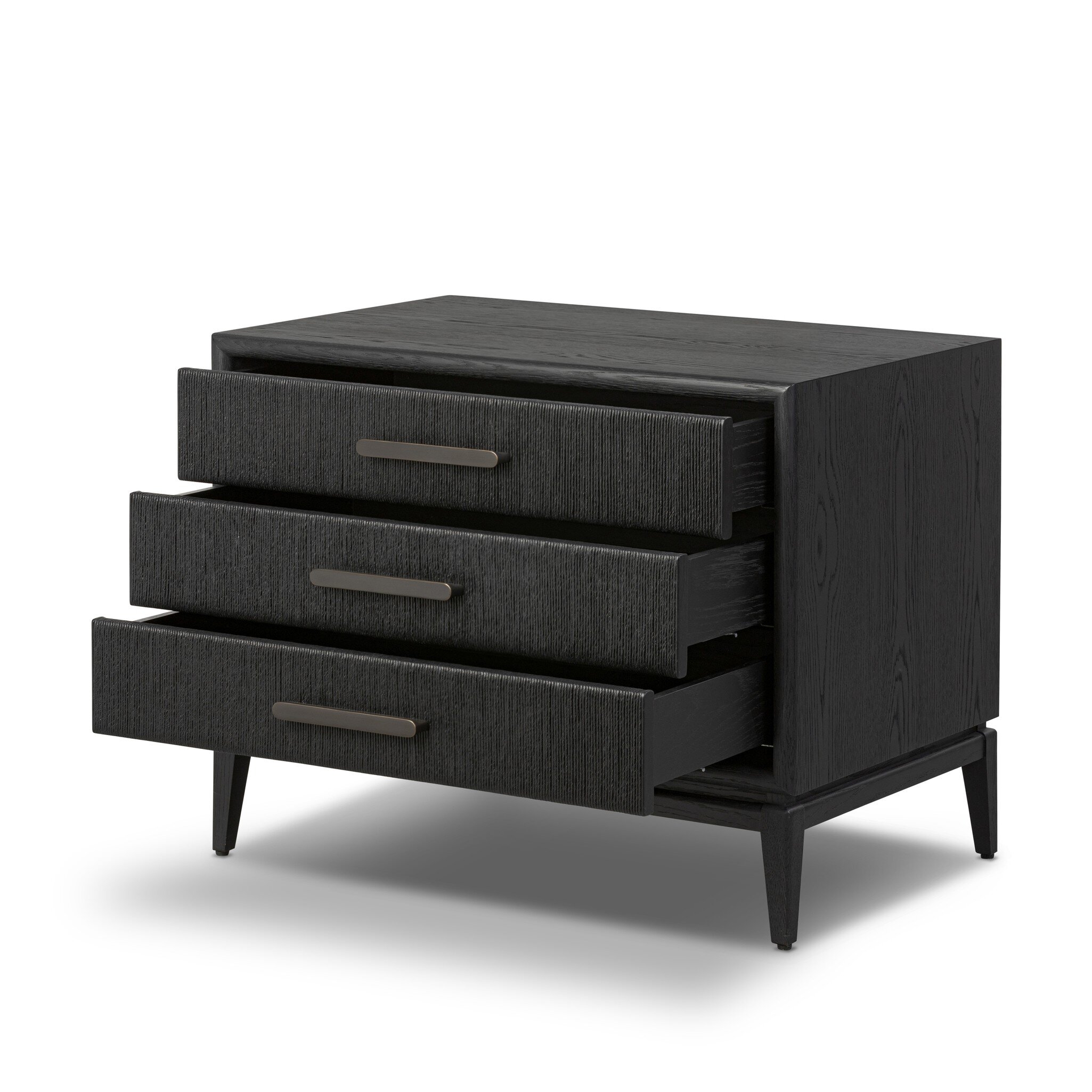 Rosenell Closed Nightstand - Black Oak Veneer - Image 15