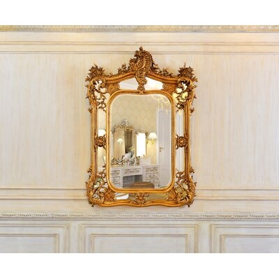 Rosia 59.25" Antique Gold Framed Mirror - Image 0