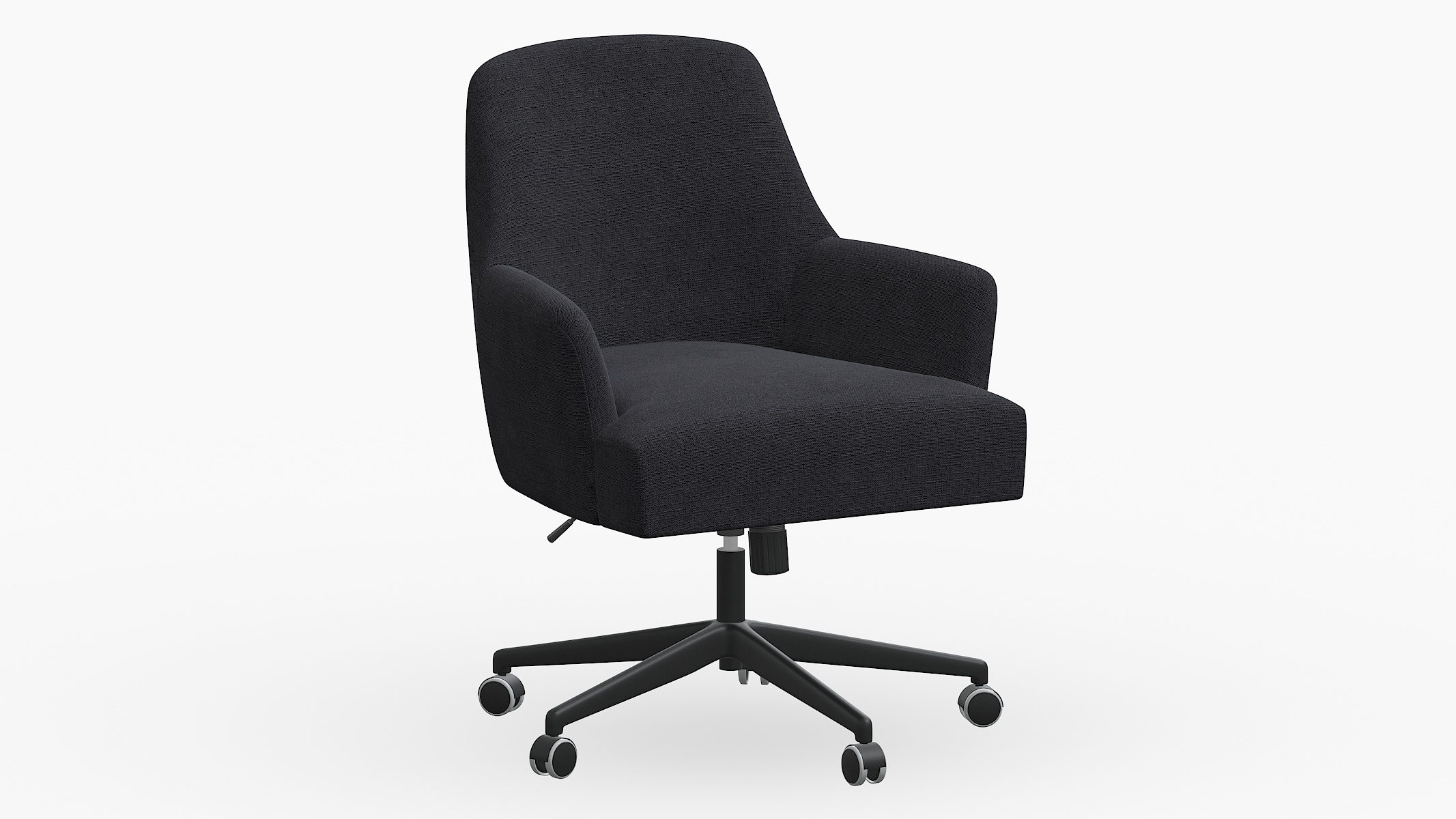 Modern Task Chair, Raven Everyday Linen - Image 0