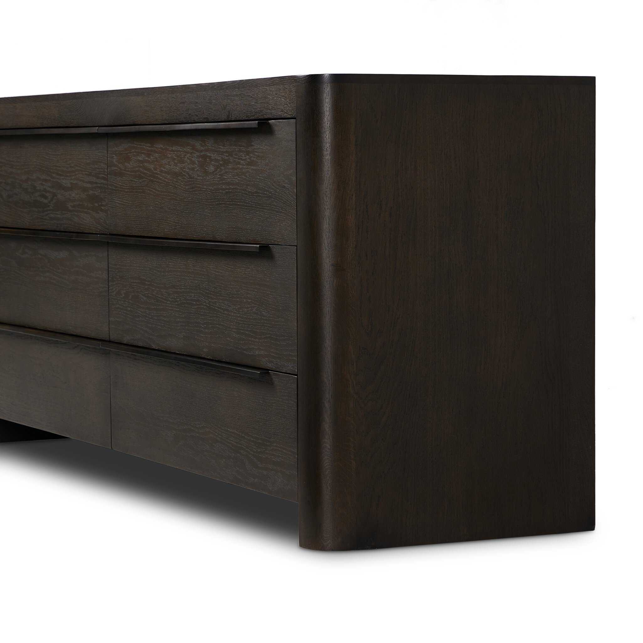 Bruce 6 Drawer Dresser - Espresso Oak Veneer - Image 6
