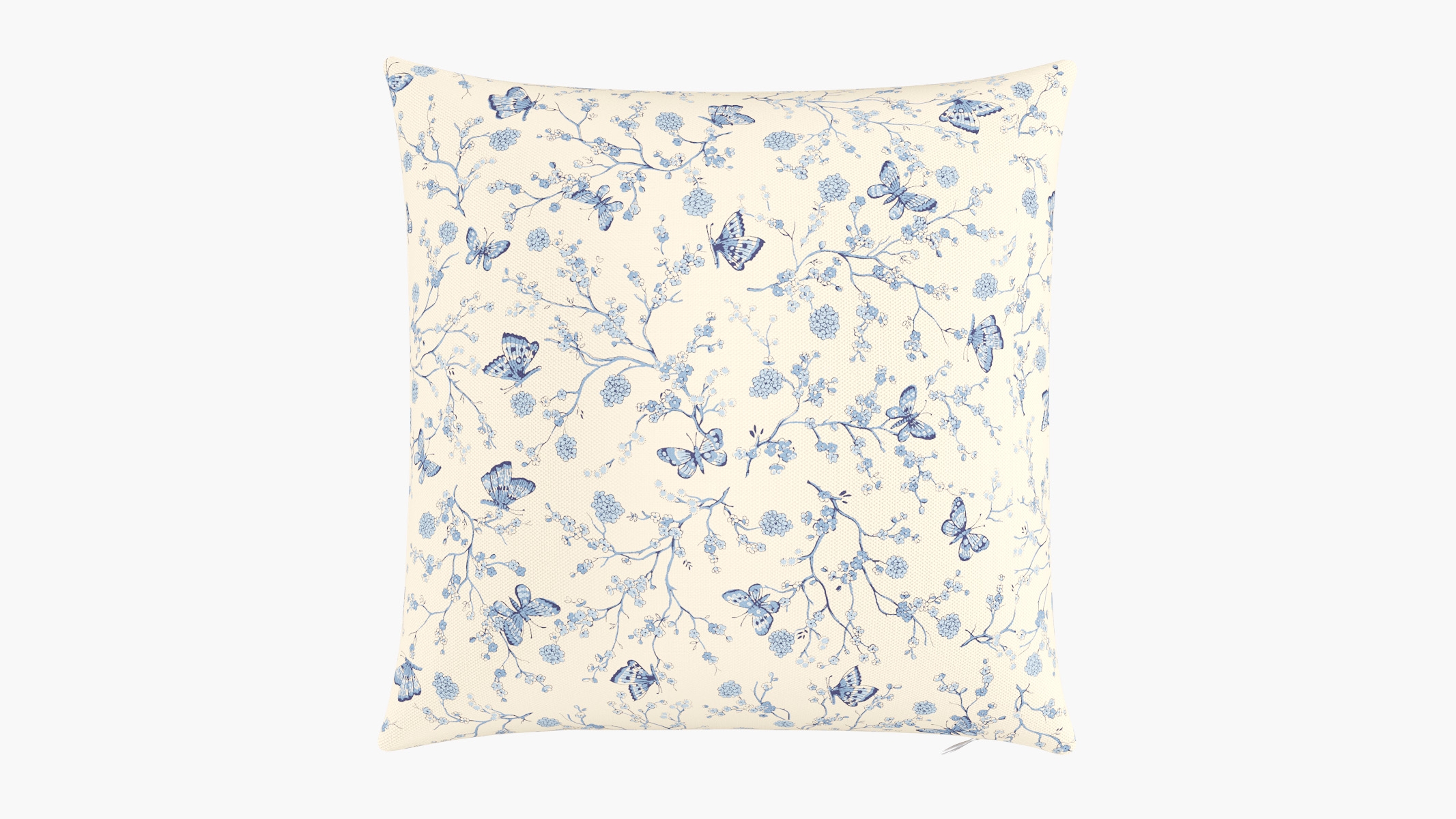 Throw Pillow 20", Delft Mariposa, 20" x 20" - Image 0