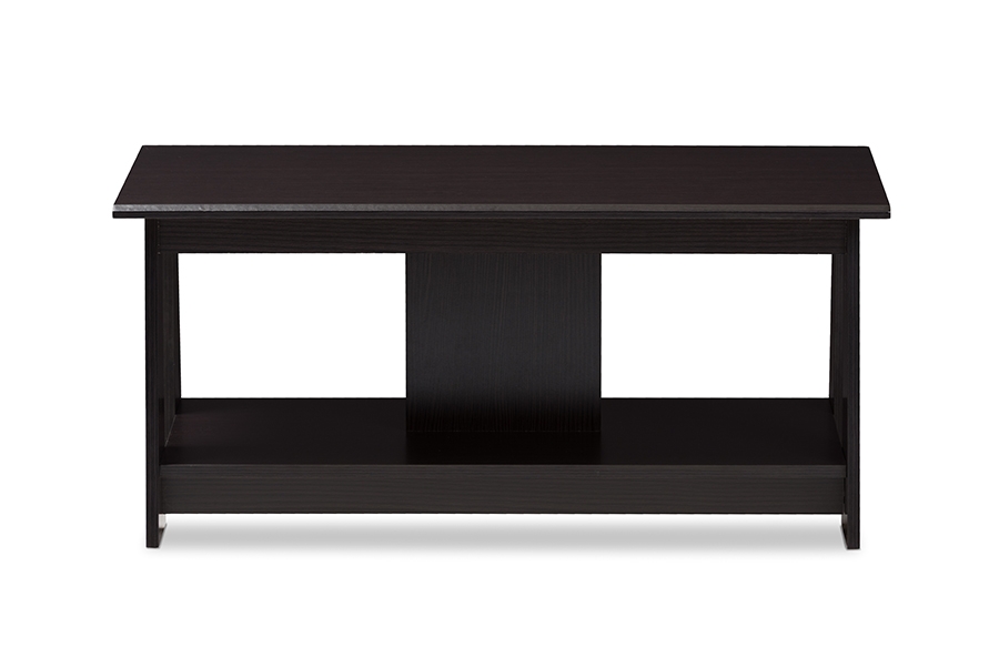 Fionan Modern and Contemporary Wenge Brown Finished Coffee Table - Image 2