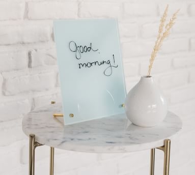 Glass Magnetic Dry Erase Board, White,16" x 20" - Image 1