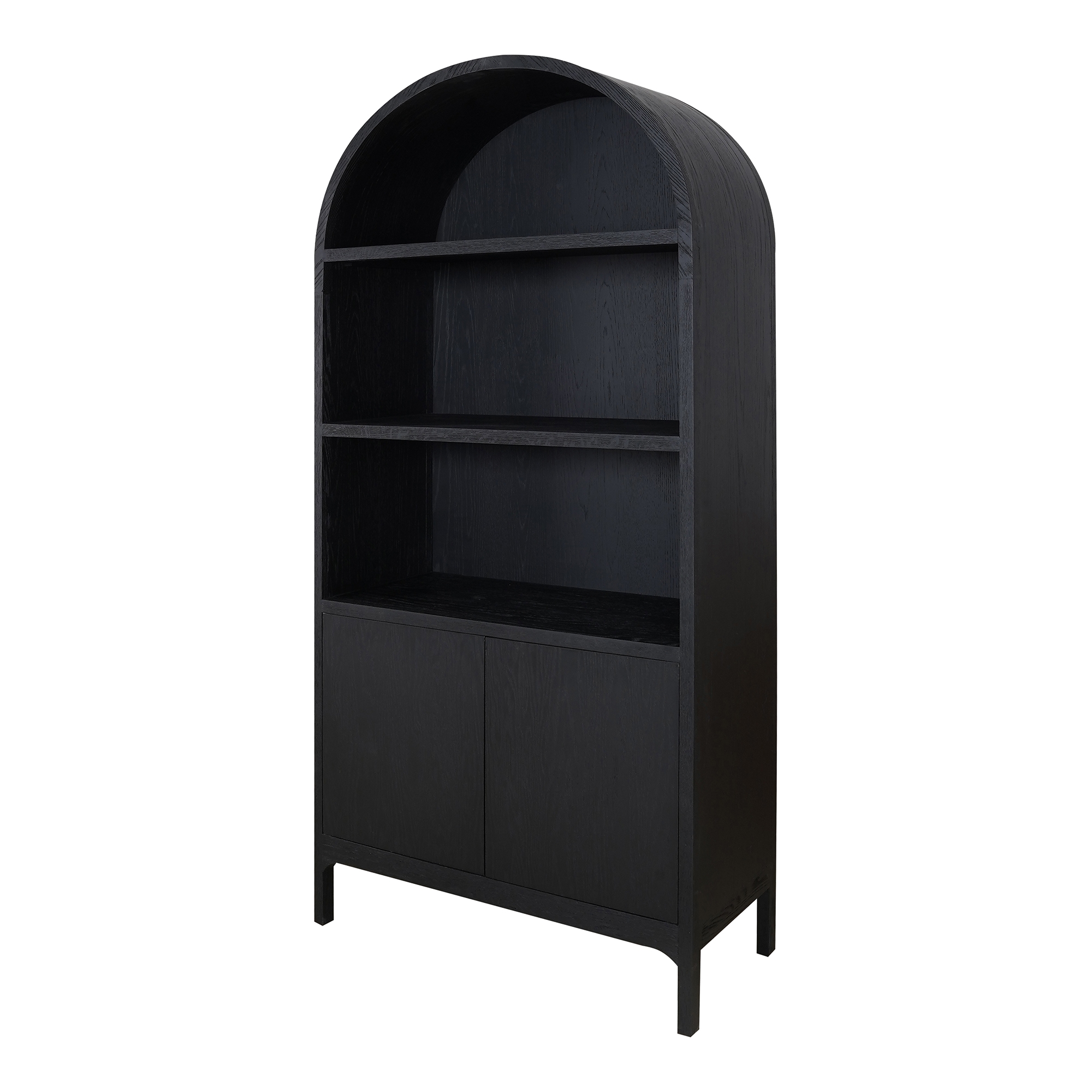 Wilde Display Cabinet Black Oak - Image 1