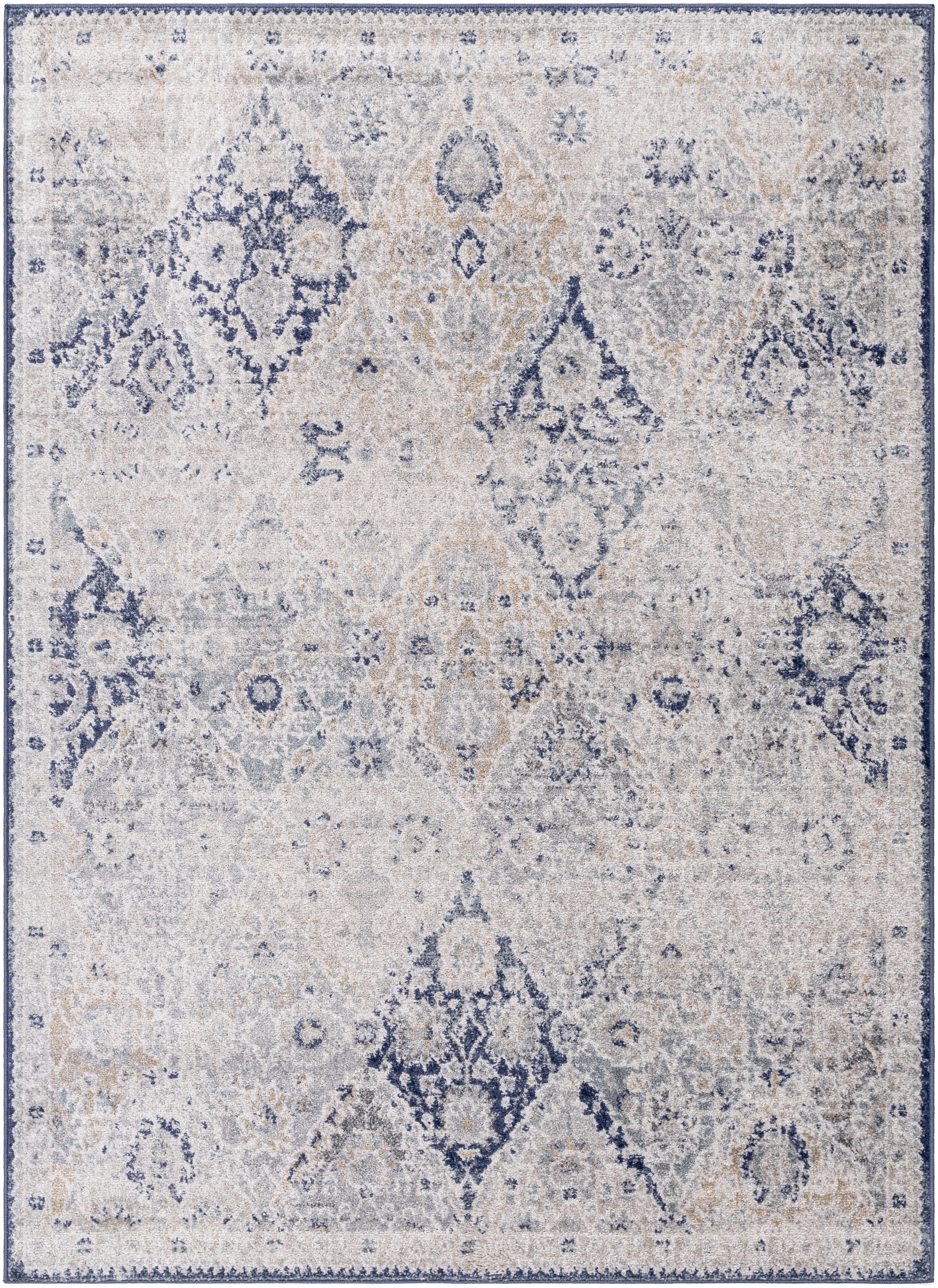 Harput Gray Indoor 8'10" x 12'6" Machine Woven Rug - Image 0