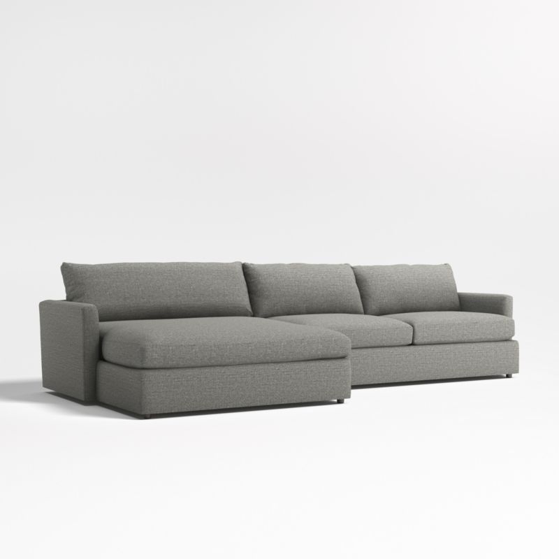 Lounge 2-Piece Left-Arm Extra Wide Chaise Sectional Sofa - Image 1