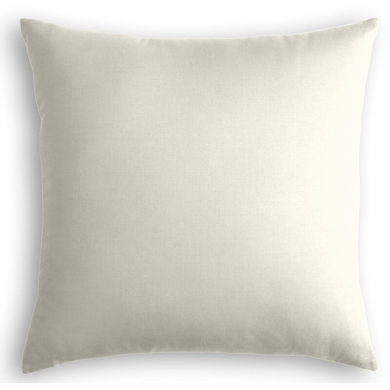 Loom Decor Slubby Linen Throw Pillow Color: Cream, Size: 24" x 24" - Image 0