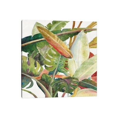Tropical Lush Garden Square II by Marie Elaine Cusson - Painting Print - Image 0