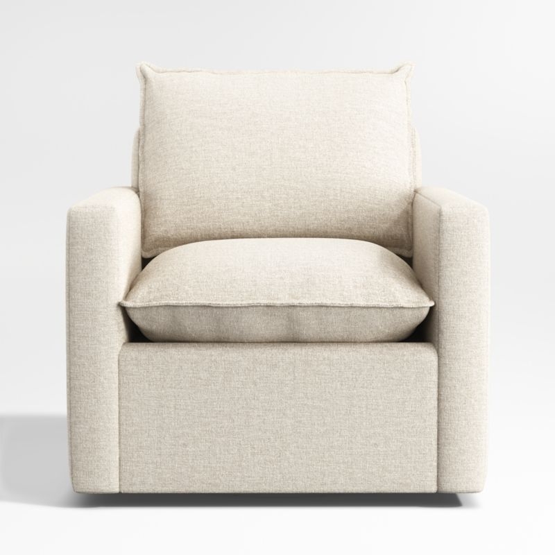 Harbour Natural Flange Nursery Swivel Glider Chair - Image 3