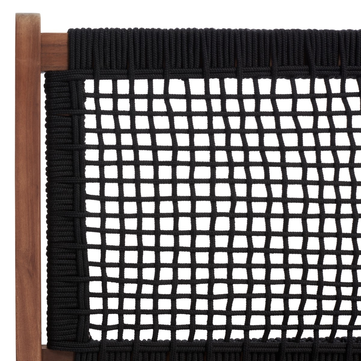 Kobina Outdoor Bench - Natural/Black - Safavieh - Image 2