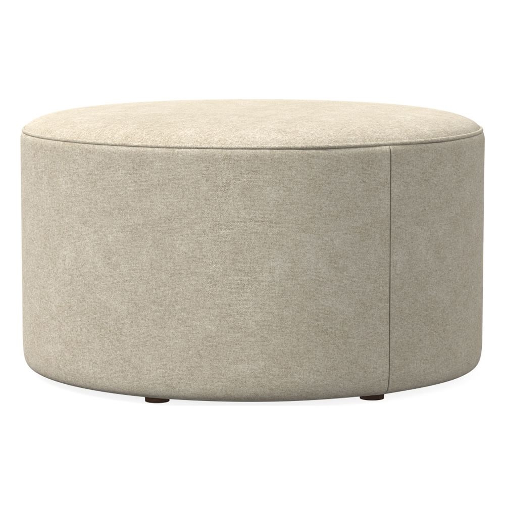 Isla Large Ottoman, Poly, Distressed Velvet, Dune, Concealed Supports - Image 0