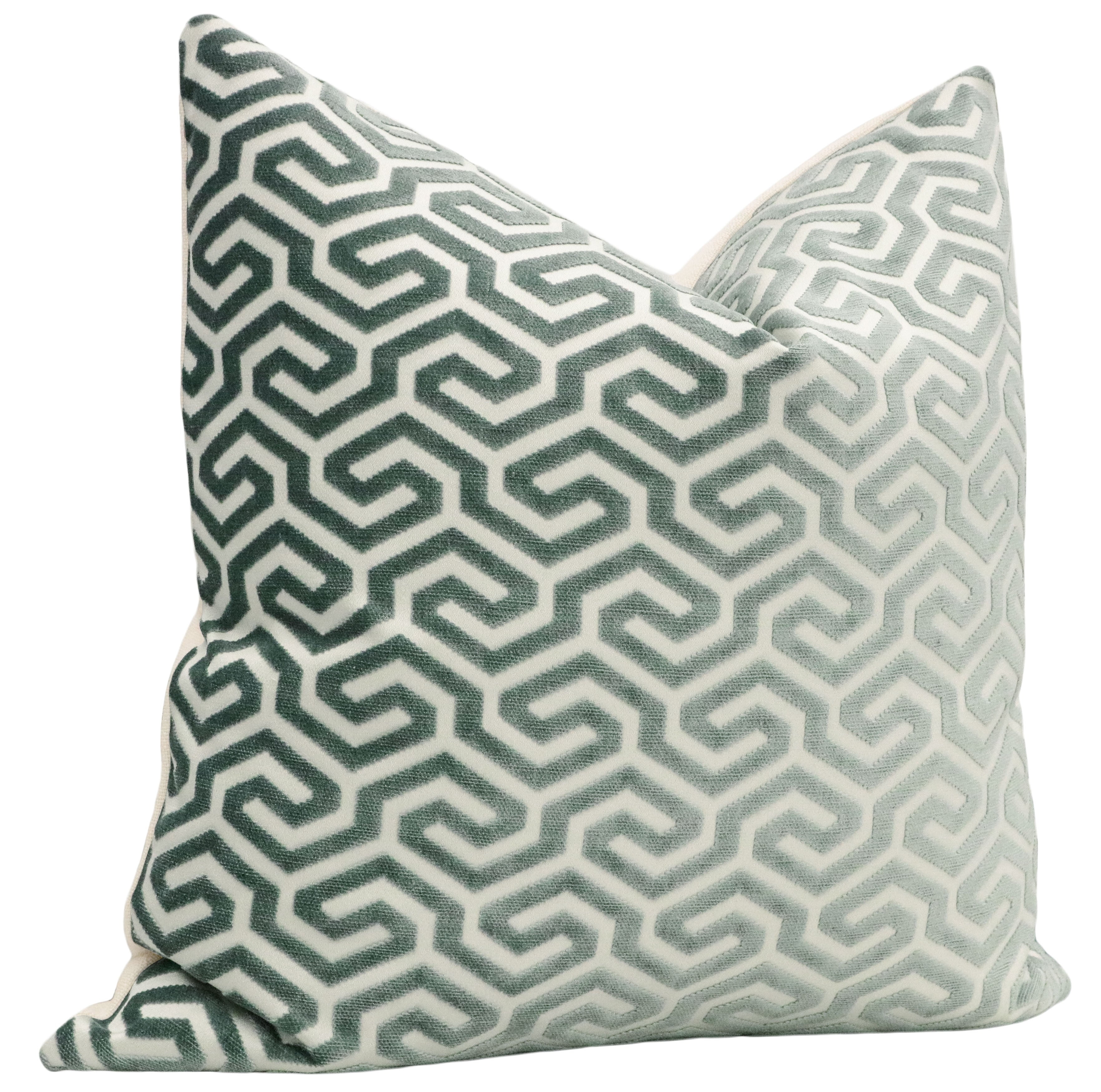 MING FRET VELVET // MINERAL - 20" X 20" - Image 1