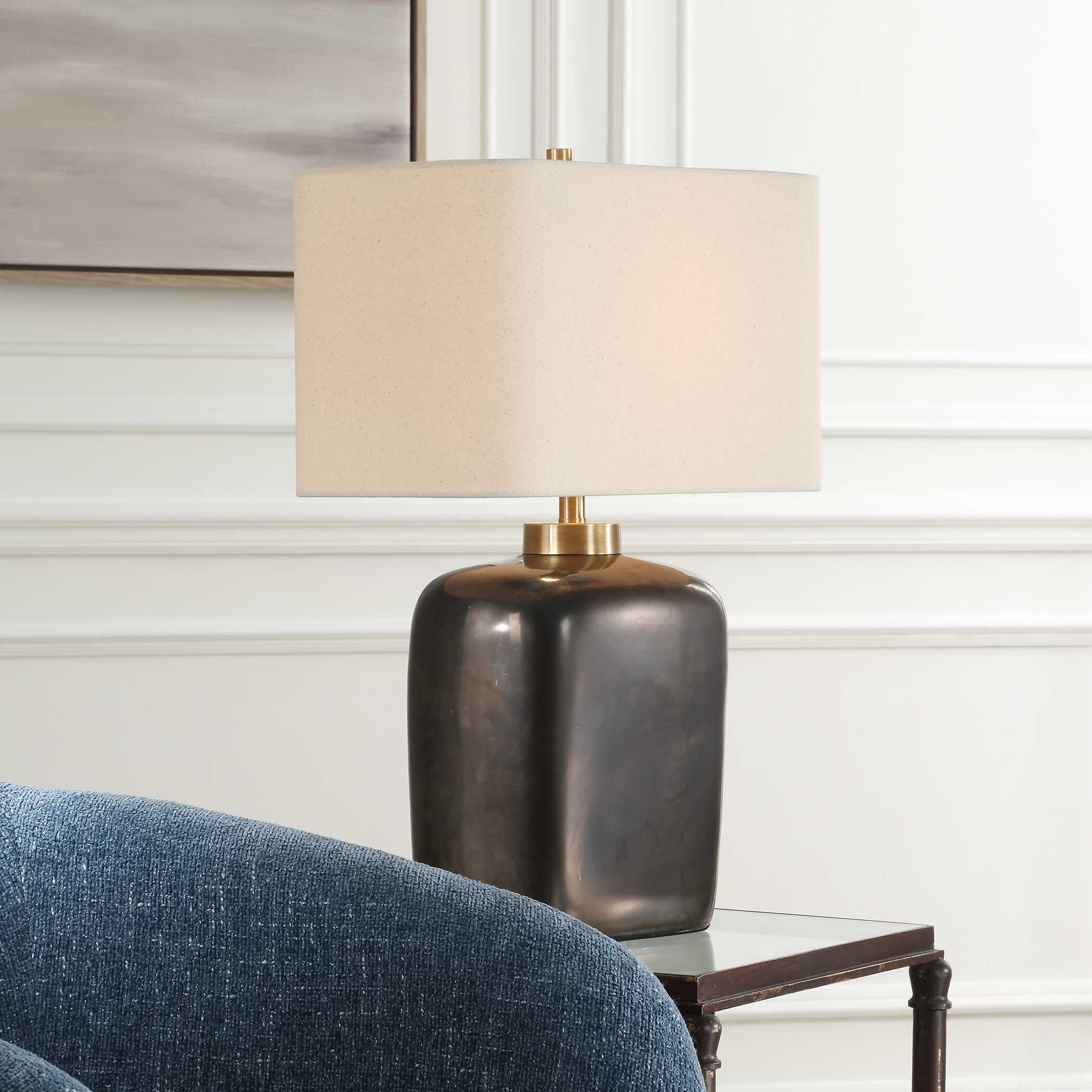 Quentin Dark Bronze Table Lamp - Image 1
