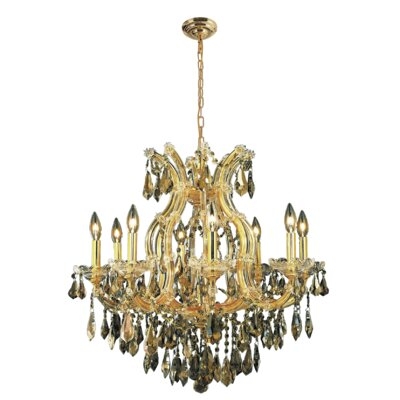 Trapani 9 - Light Candle Style Empire Chandelier with Crystal Accents - Image 0