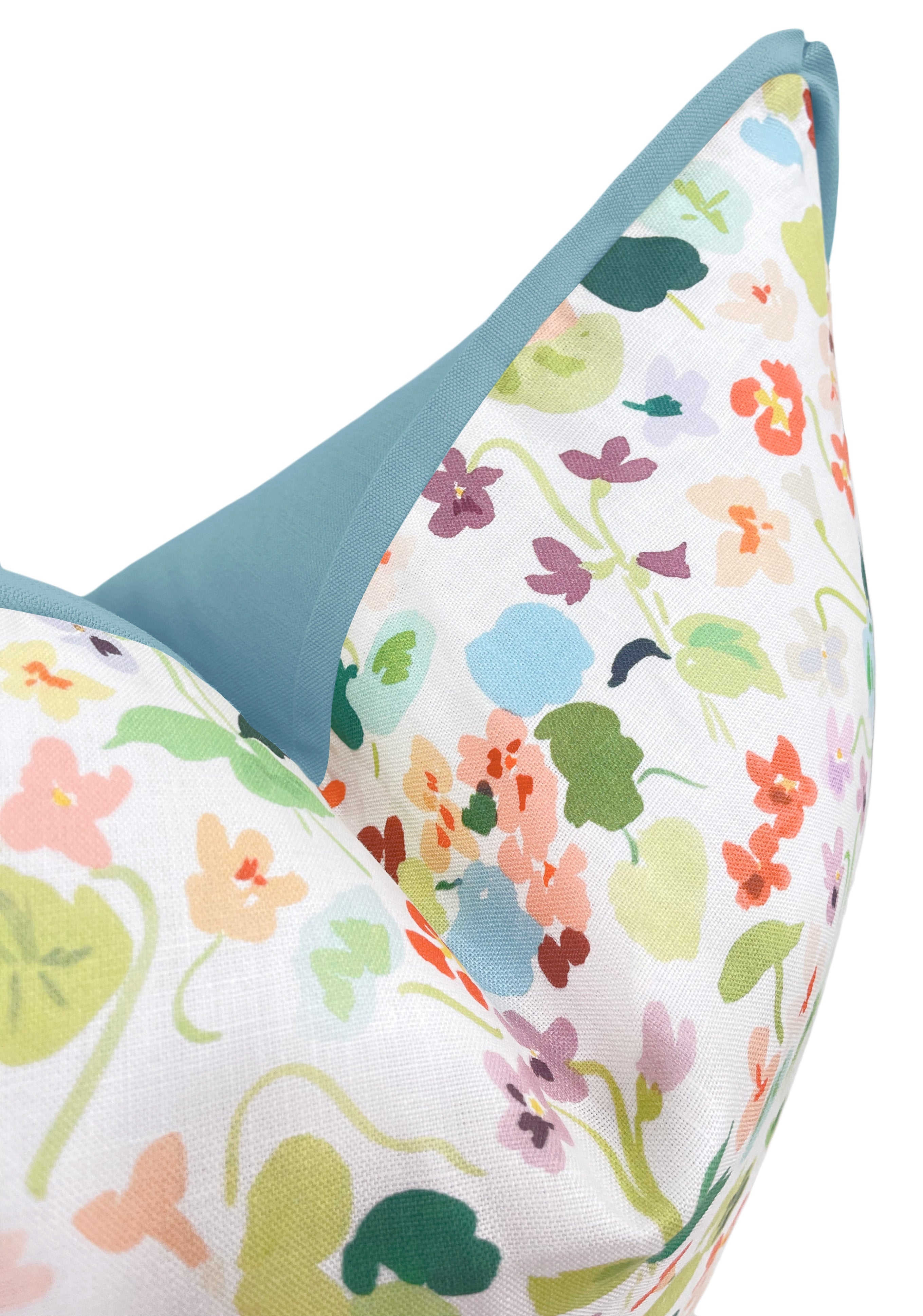 PETAL // BLUSH | CAITLIN MCGAULEY - 20” X 26” STANDARD SHAM / BUTTERFLY FLANGE / Hydrangea Blue - Image 0