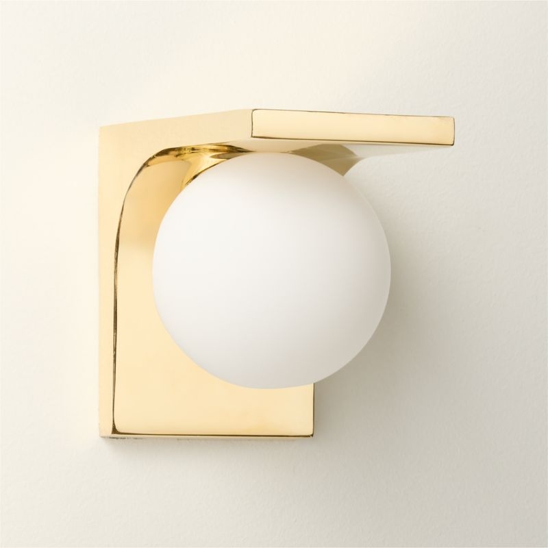 Aqua Virgo Unlacquered Brass Wall Sconce - Image 1