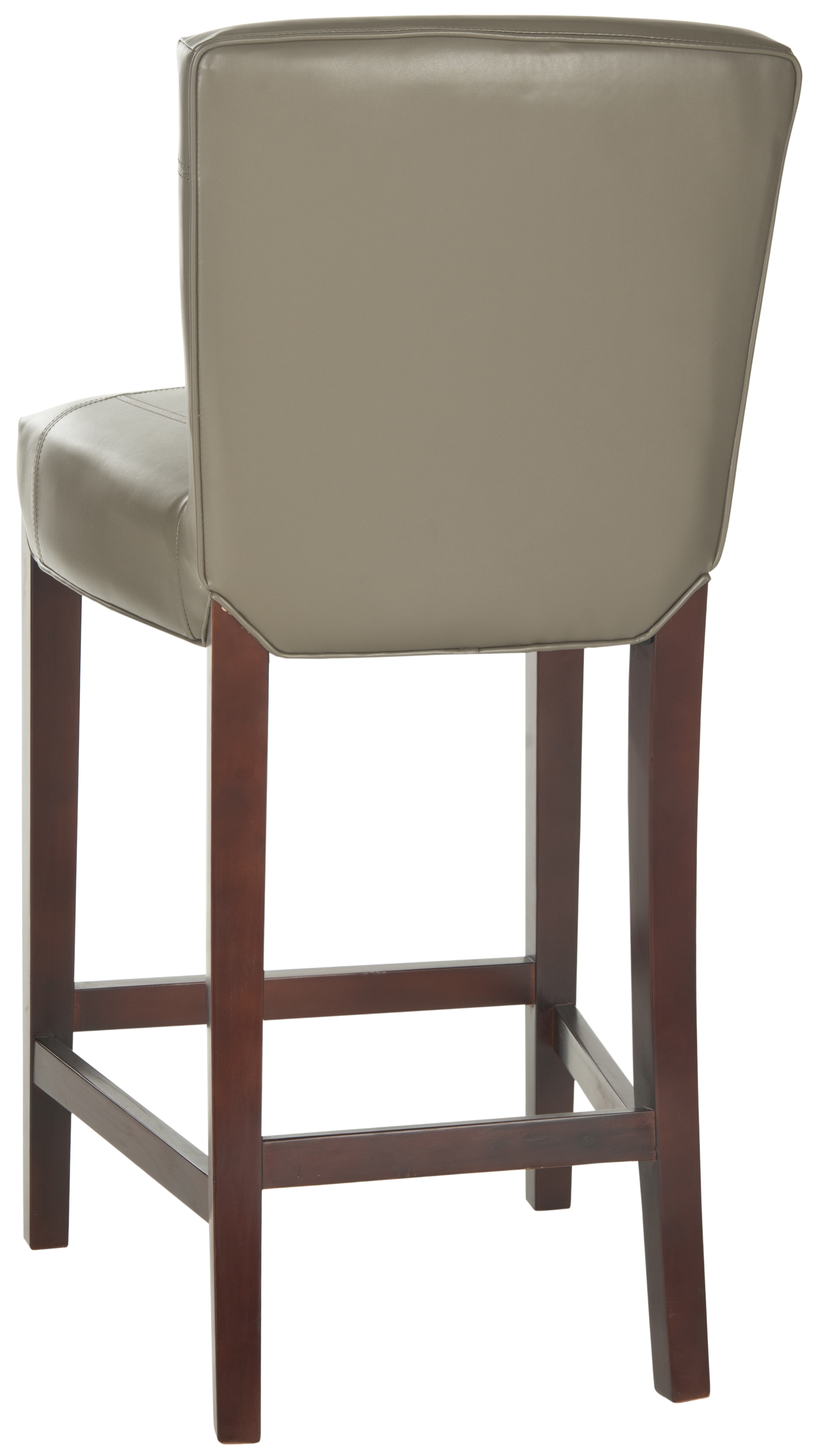 Ken Bar Stool - Clay/Cherry Mahogany - Safavieh - Image 2