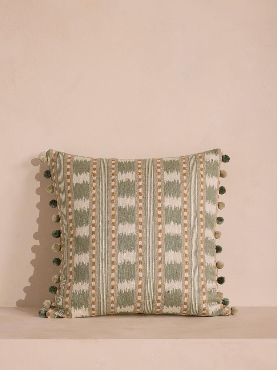 Lando Square Cushion, Sage - Image 0
