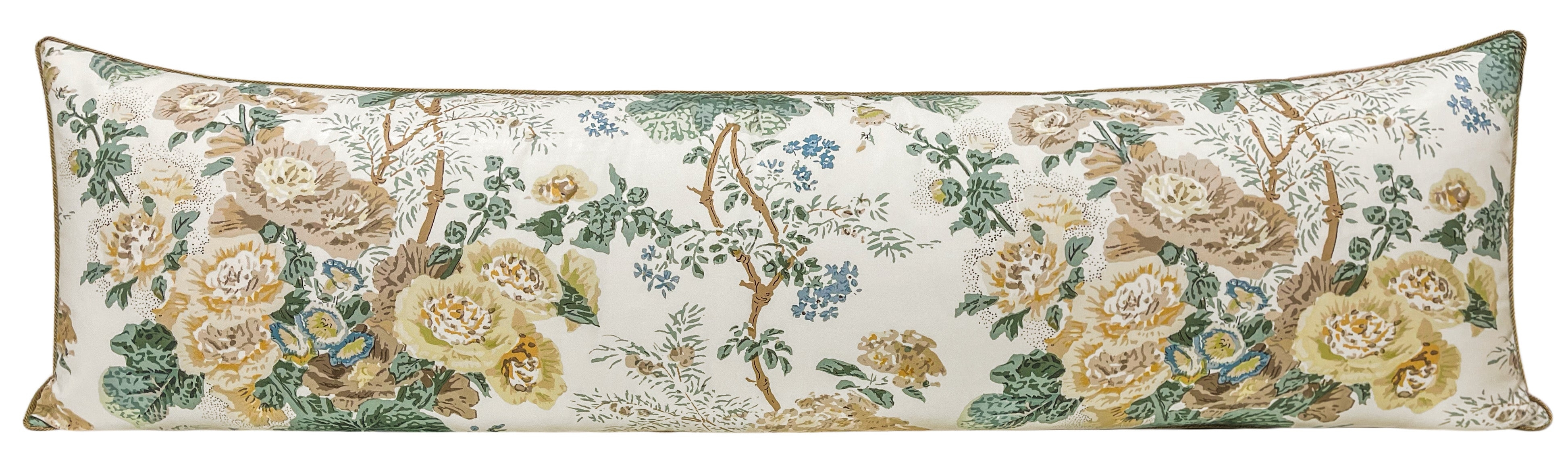 THE XL LUMBAR :: ALTHEA // CITRON WITH BRASS CORDING | LEE JOFA - BY THE YARD - Image 2